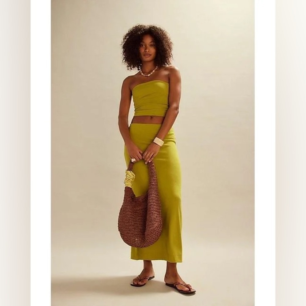 Free People Avocado Good Feels Tube Set Size Small